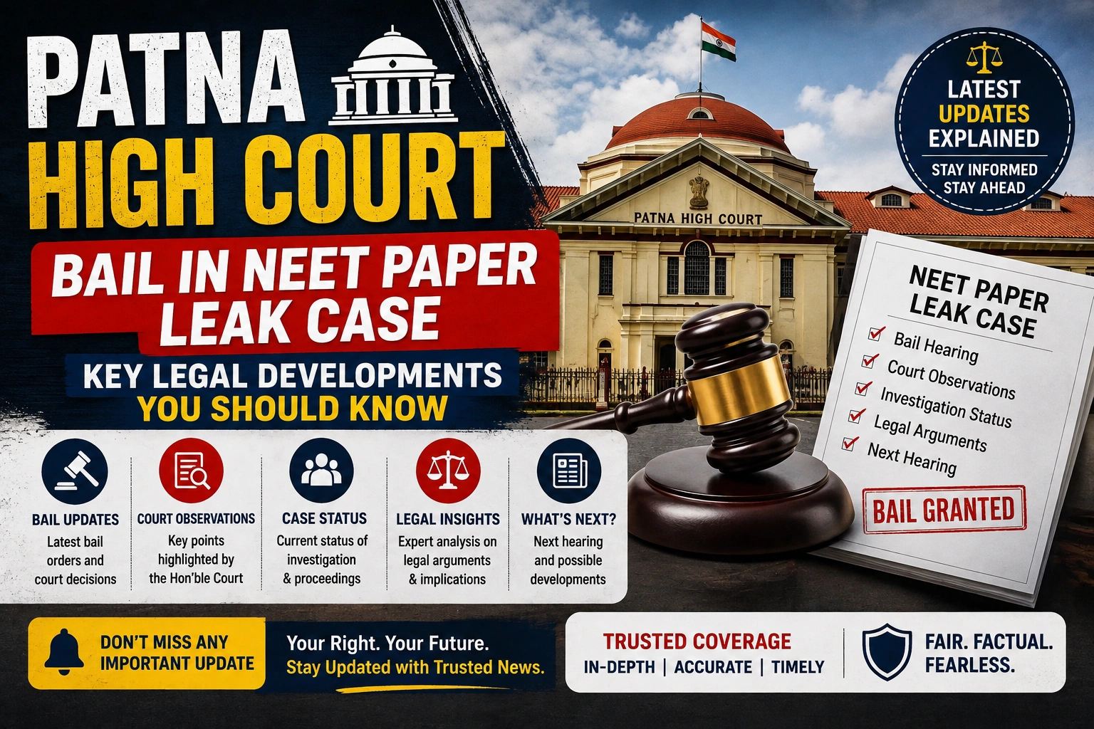 Patna High Court Bail in NEET Paper Leak Case: Key Legal Developments You Should Know
